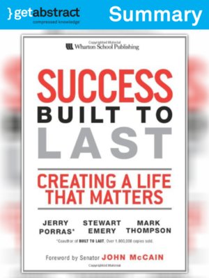 cover image of Success Built to Last (Summary)